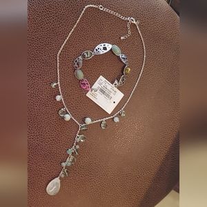 Vicky Jousan necklace and bracelet is new abolon with tag on